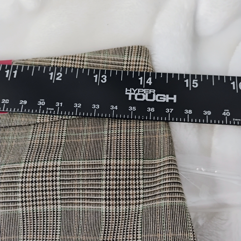 212 Collection Classic Slimming Fit Womens 2‎  Gray Brown Plaid Pants NEW NEW F - Picture 3 of 6